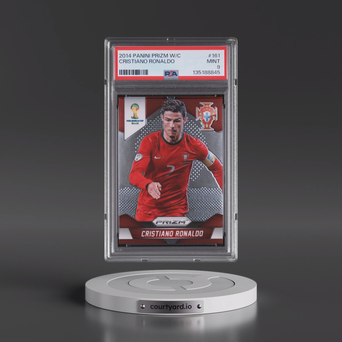 2014 Panini Prizm World Cup #161 Cristiano Ronaldo (PSA 9 MINT)