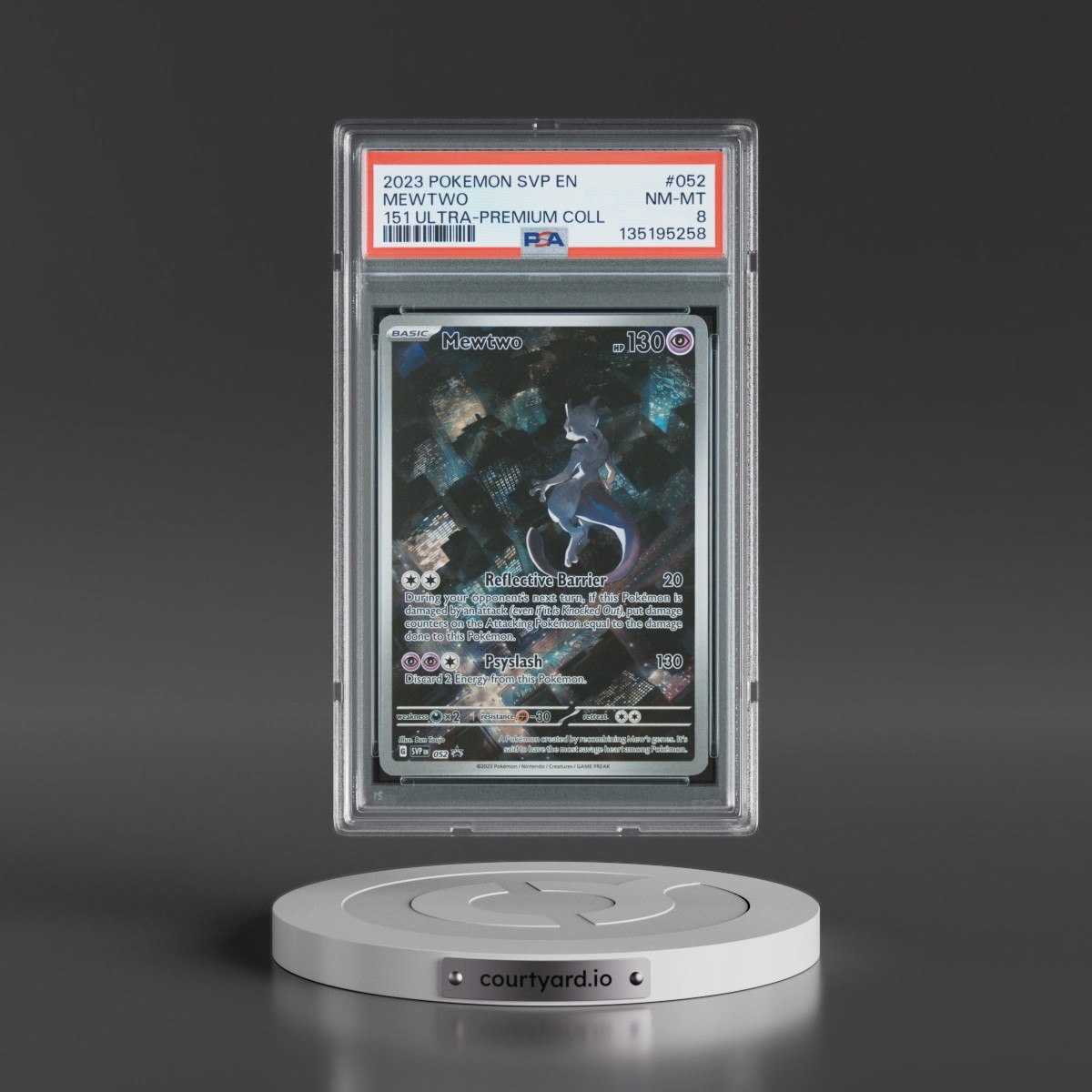 2023 Pokémon Svp EN-SV Black Star Promo #052 Mewtwo - 151 Ultra-Premium Collection (PSA 8 NM-MT)