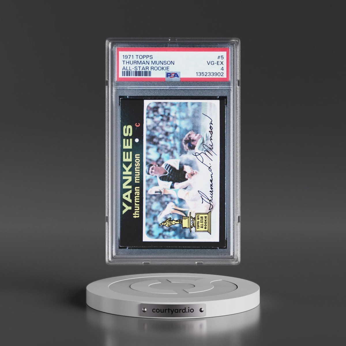 1971 Topps #5 Thurman Munson - All-Star Rookie (PSA 4 VG-EX)