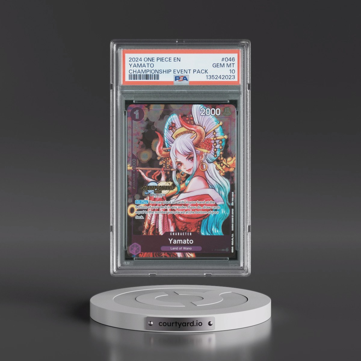 2024 One Piece Championship 2024 Event Pack #046 Yamato (PSA 10 GEM MINT)