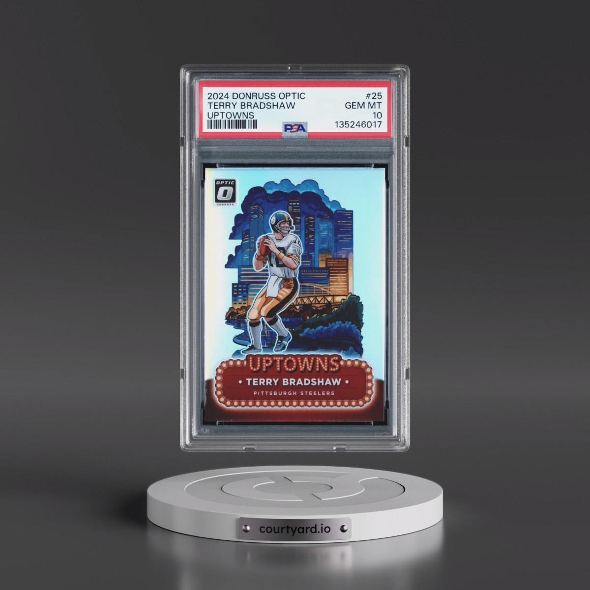 2024 Panini Donruss Optic Uptowns #25 Terry Bradshaw (PSA 10 GEM MINT)