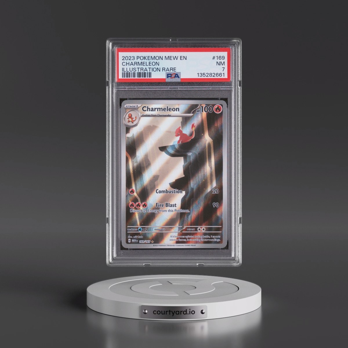 2023 Pokémon Mew EN-151 #169 Charmeleon - Illustration Rare (PSA 7 NM)
