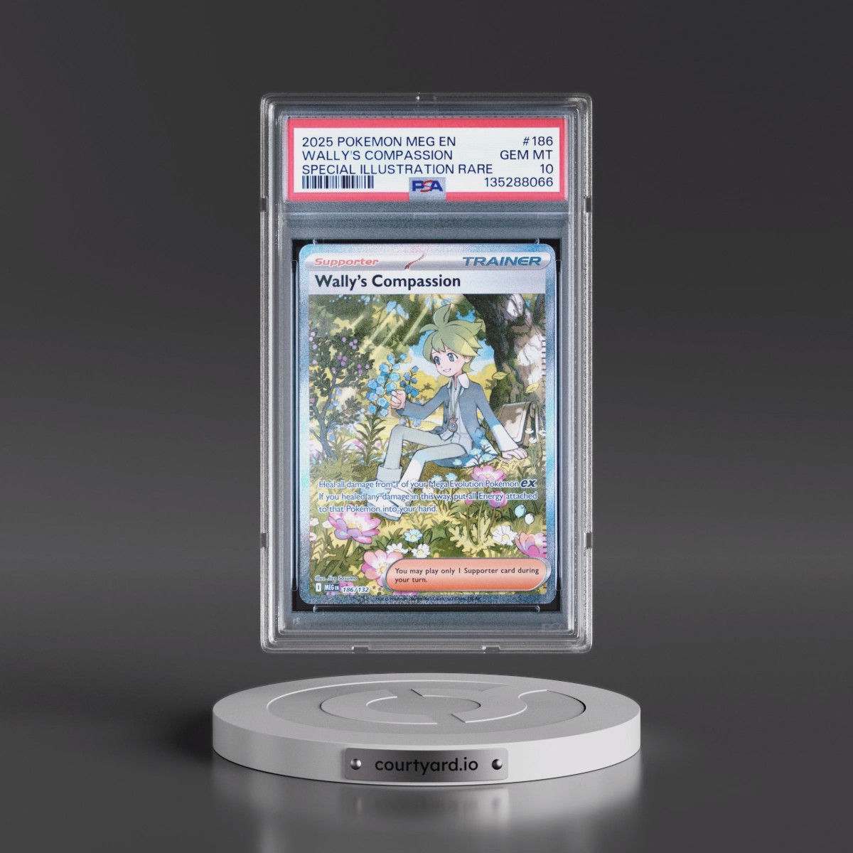 2025 Pokémon Meg EN-Mega Evolution #186 Wally's Compassion - Special Illustration Rare (PSA 10 GEM MINT)