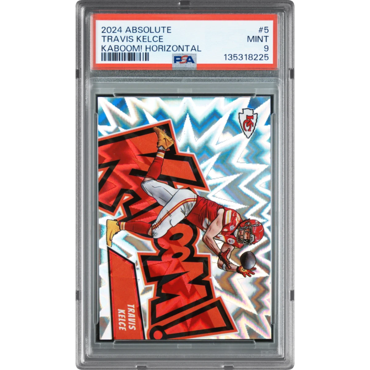 2024 Panini Absolute Kaboom! Horizontal #5 Travis Kelce (PSA 9 MINT)