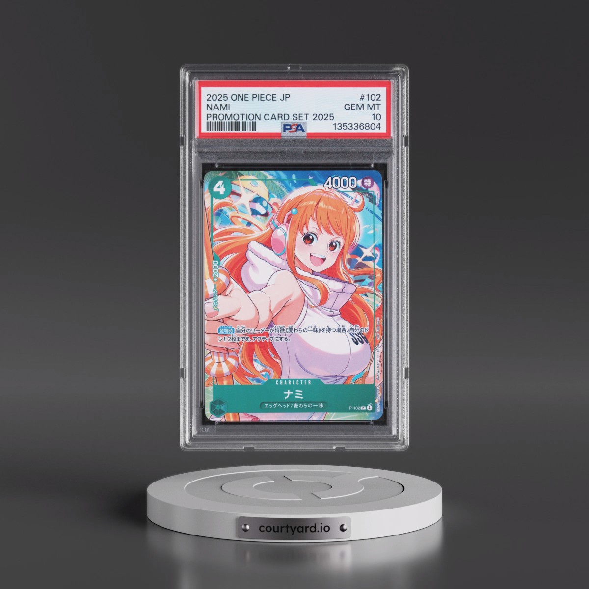 2025 One Piece Japanese Promotion Card Set 2025 #102 Nami (PSA 10 GEM MINT)