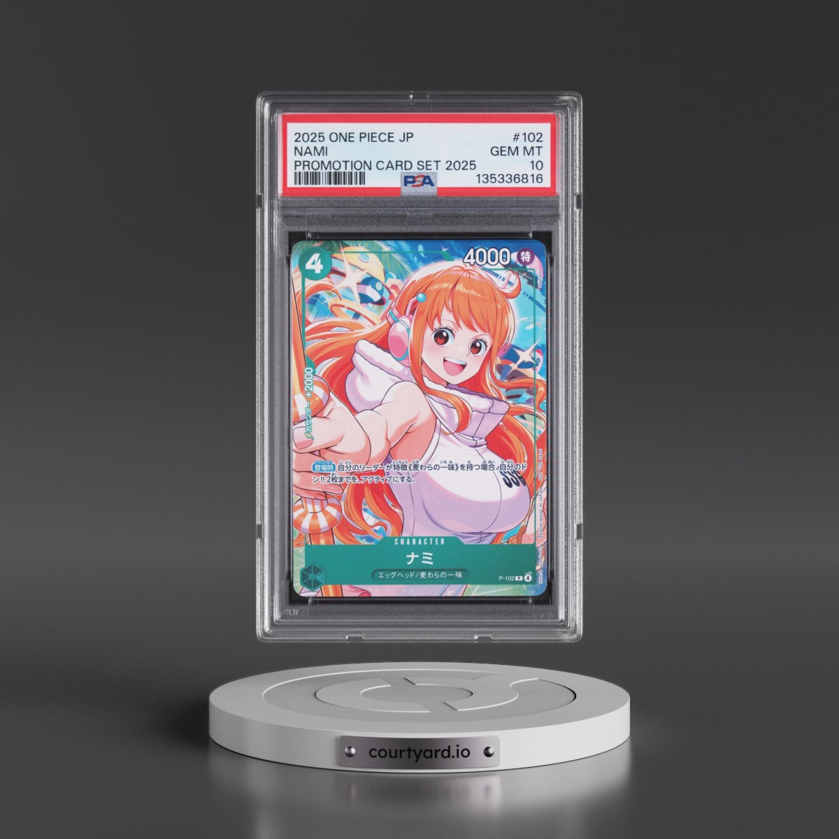 2025 One Piece Japanese Promotion Card Set 2025 #102 Nami (PSA 10 GEM MINT)