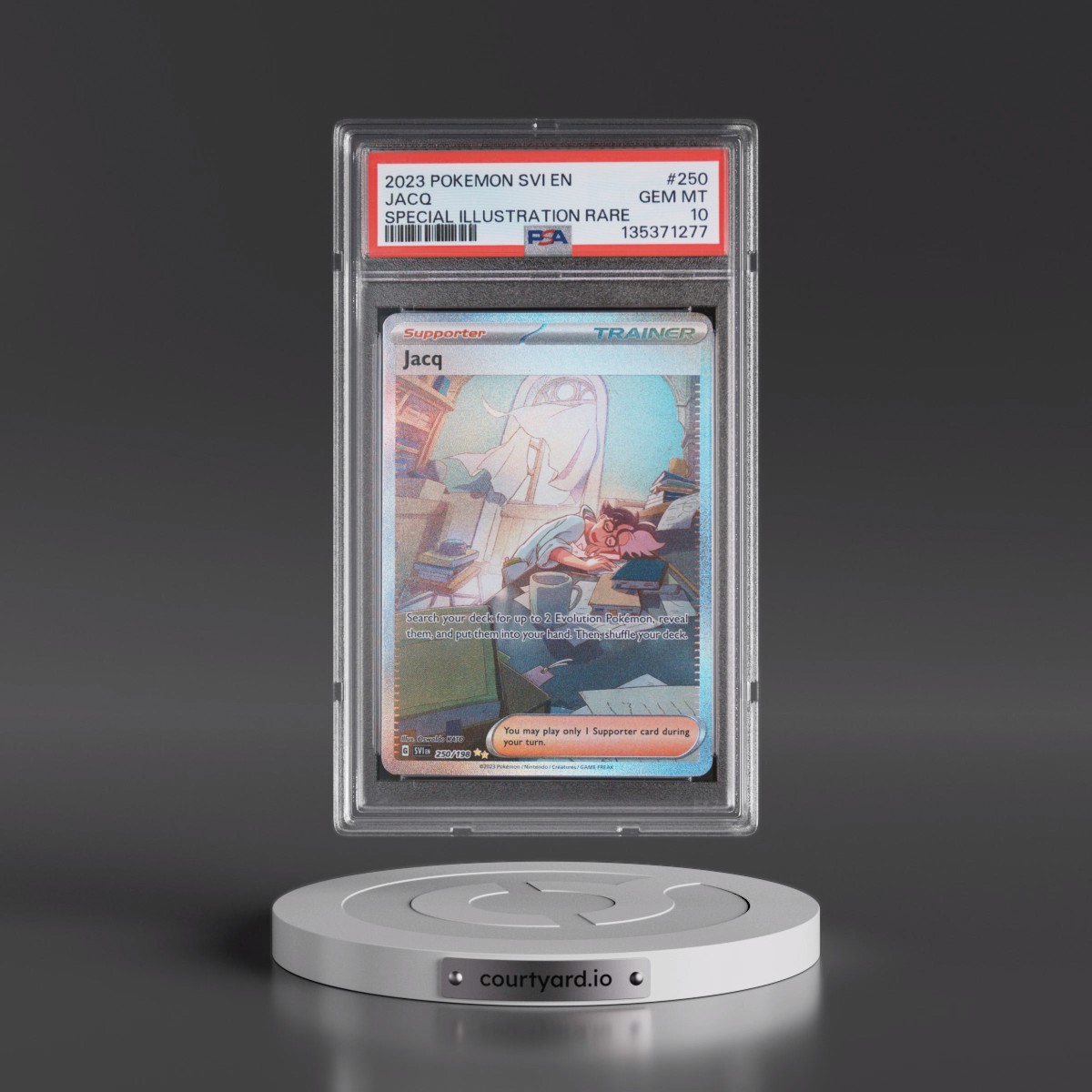 2023 Pokémon Svi EN-Scarlet & Violet #250 Jacq - Special Illustration Rare (PSA 10 GEM MINT)