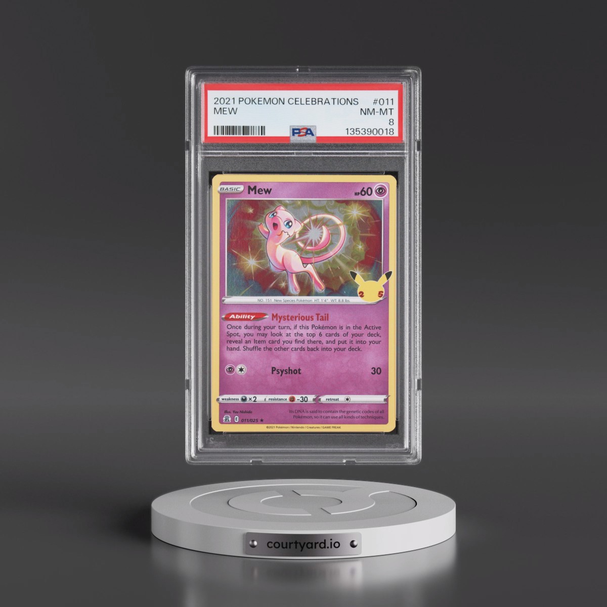2021 Pokémon Celebrations #011 Mew (PSA 8 NM-MT)