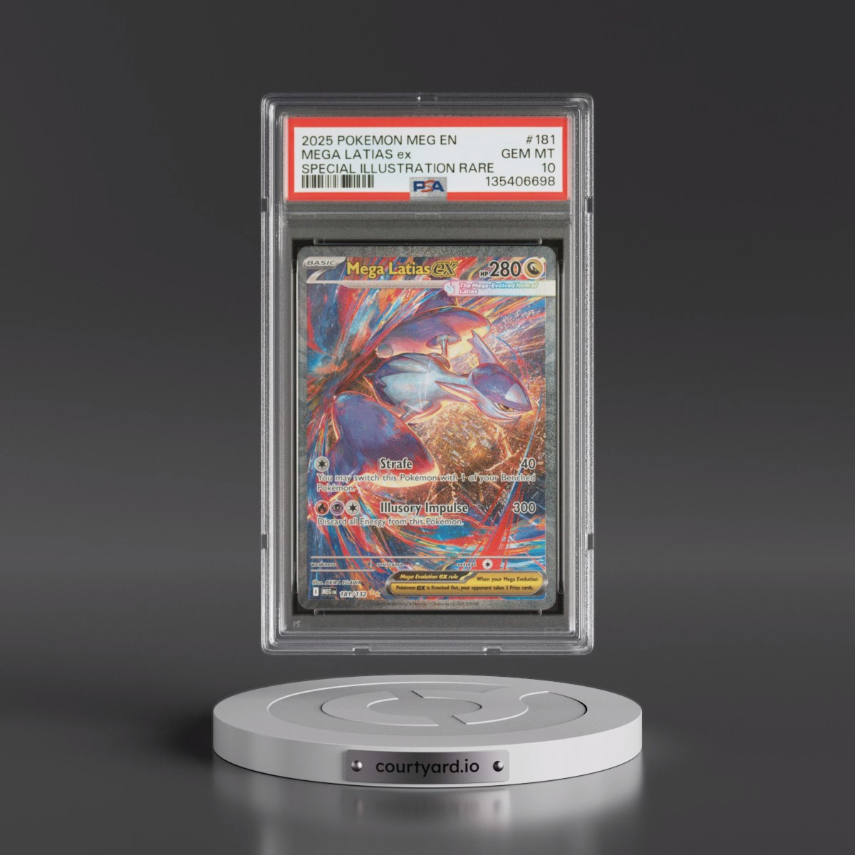 2025 Pokémon Meg EN-Mega Evolution #181 Mega Latias EX - Holo Special Illustration Rare (PSA 10 GEM MINT)
