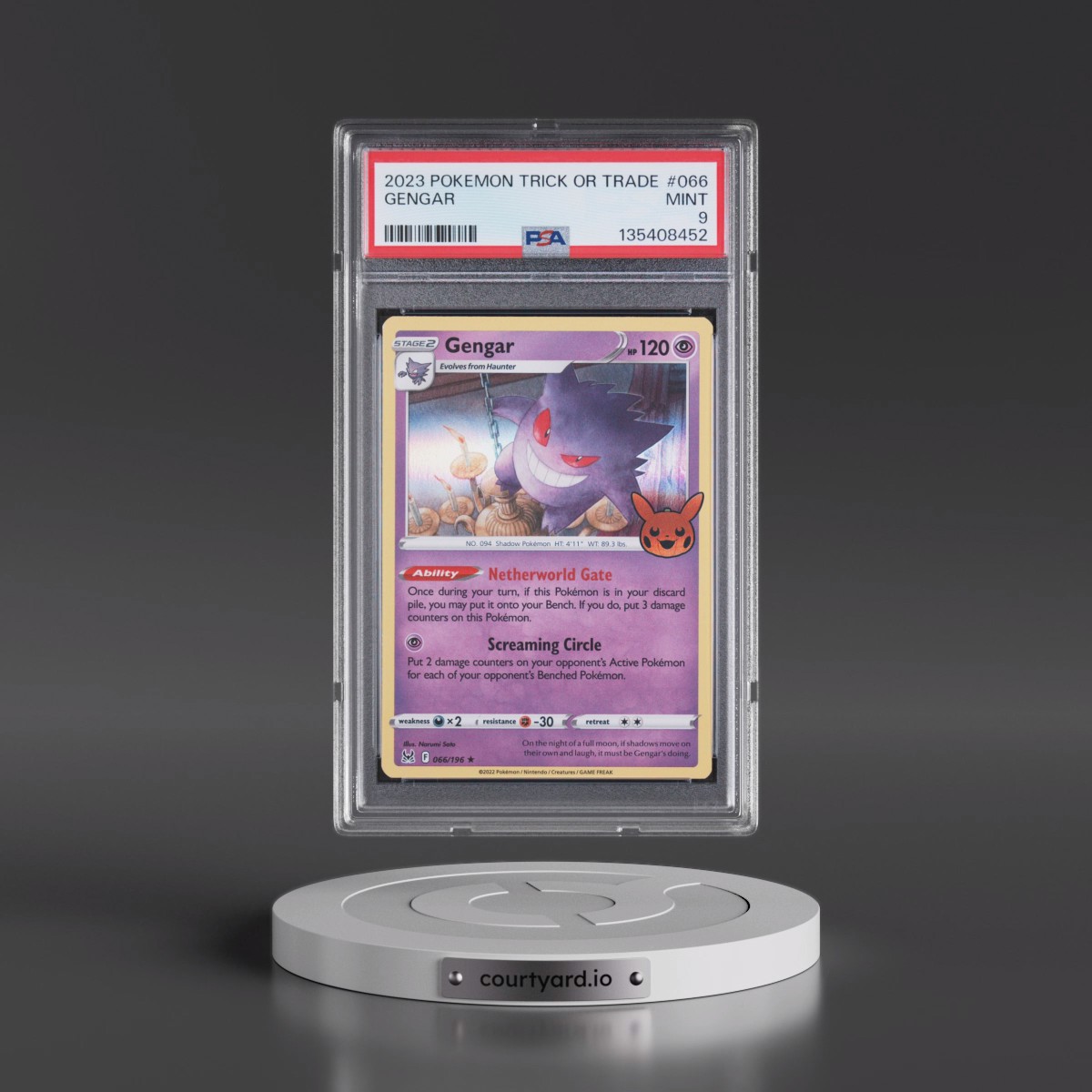2023 Pokémon Trick or Trade #066 Gengar (PSA 9 MINT)