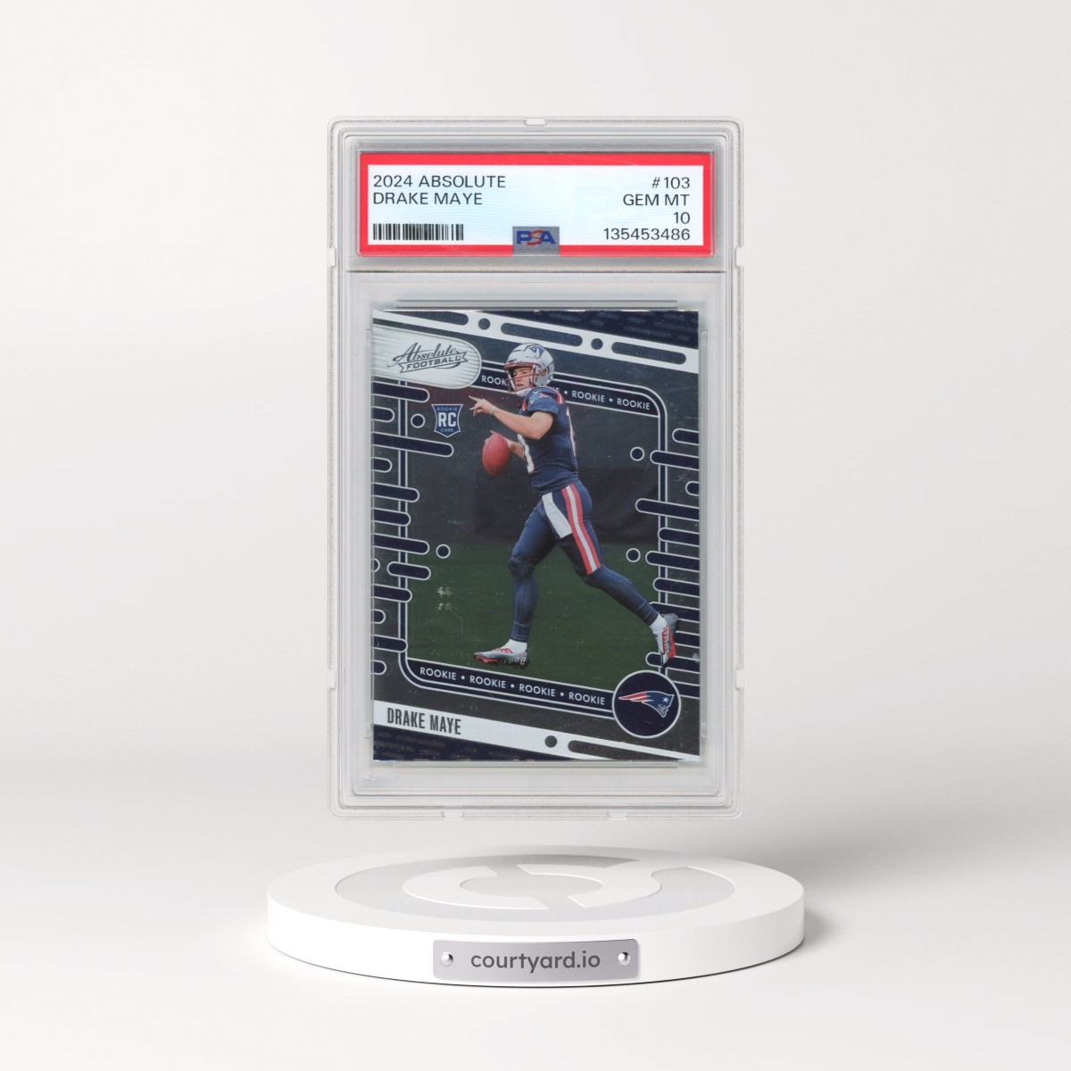 2024 Panini Absolute #103 Drake Maye (PSA 10 GEM MINT)