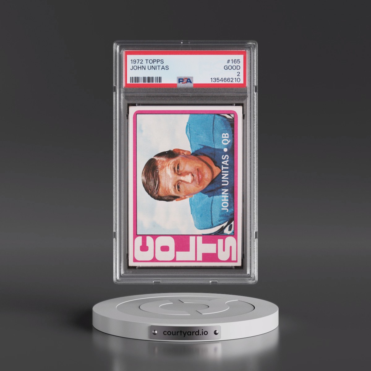 1972 Topps #165 John Unitas (PSA 2 GOOD)