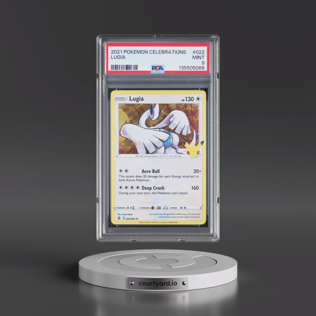 2021 Pokémon Celebrations #022 Lugia (PSA 9 MINT)