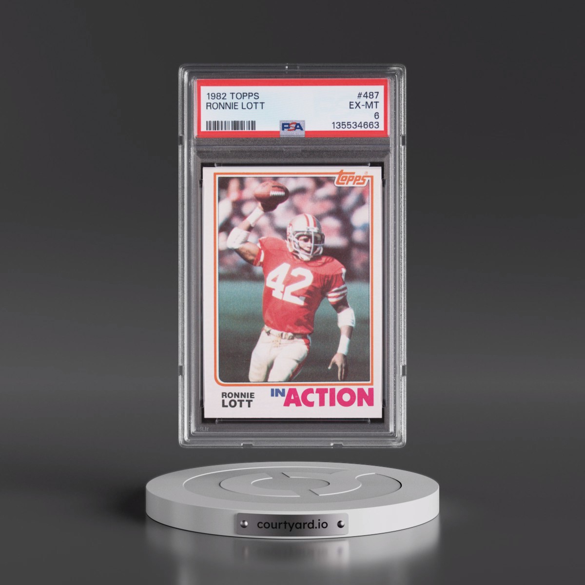 1982 Topps #487 Ronnie Lott (PSA 6 EX-MT)