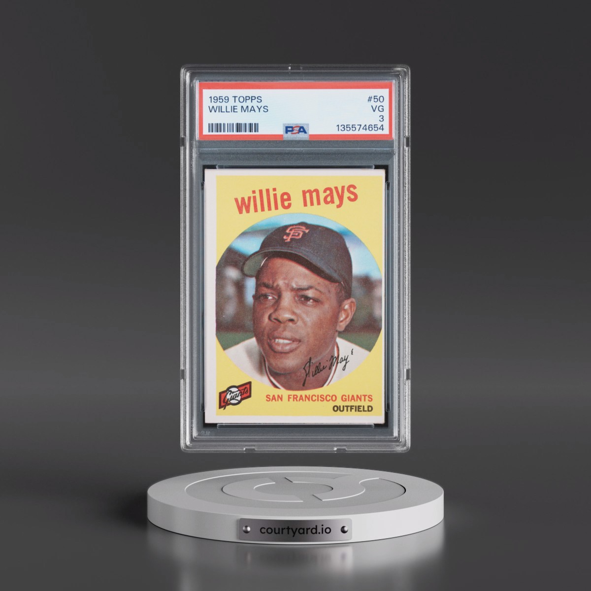1959 Topps #50 Willie Mays (PSA 3 VG)