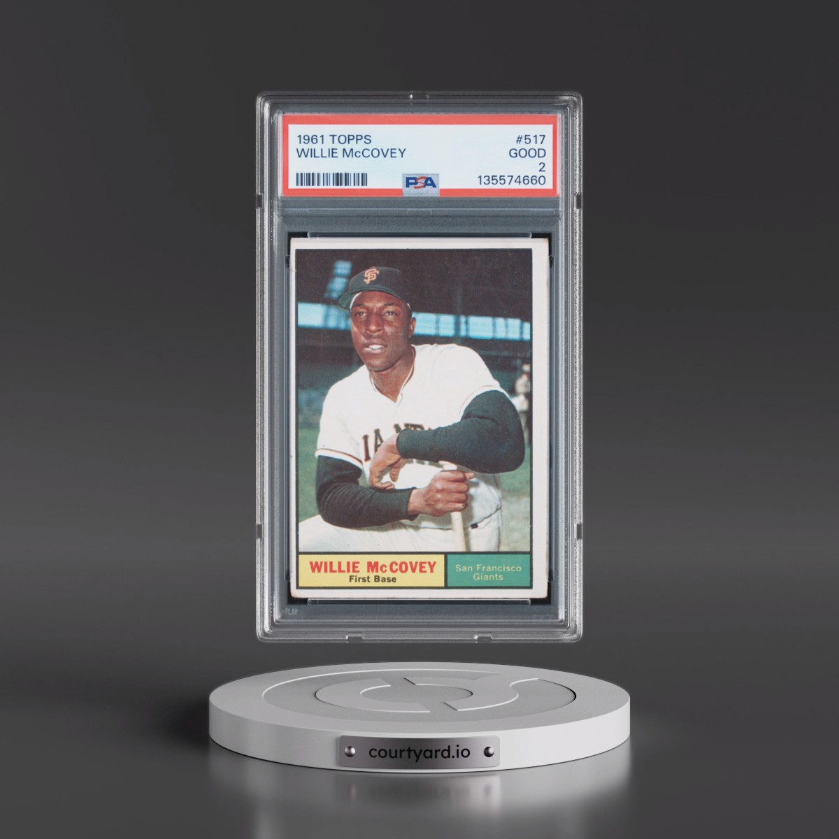 1961 Topps #517 Willie McCovey (PSA 2 GOOD)