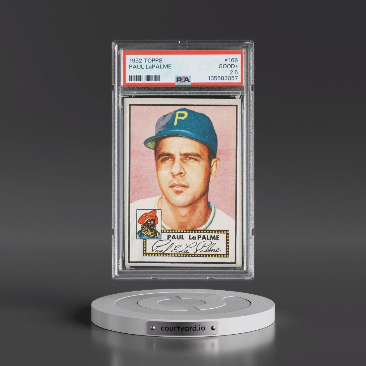 1952 Topps #166 Paul LaPalme (PSA 2.5 GOOD+)