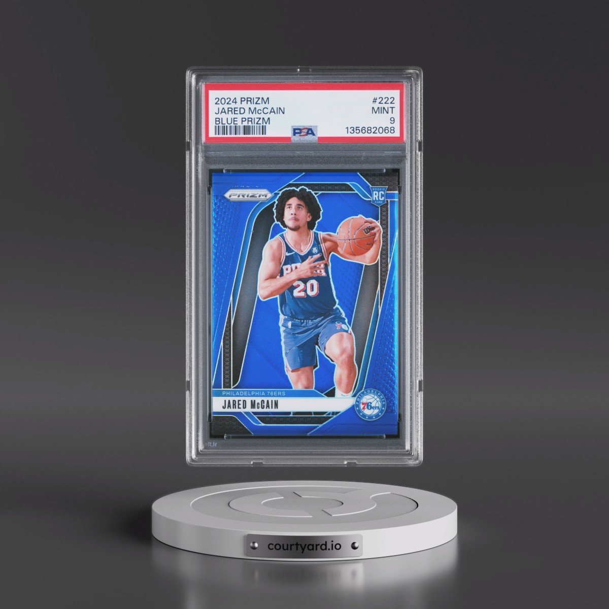 2024 Panini Prizm #222 Jared McCain - Blue Prizm (PSA 9 MINT)