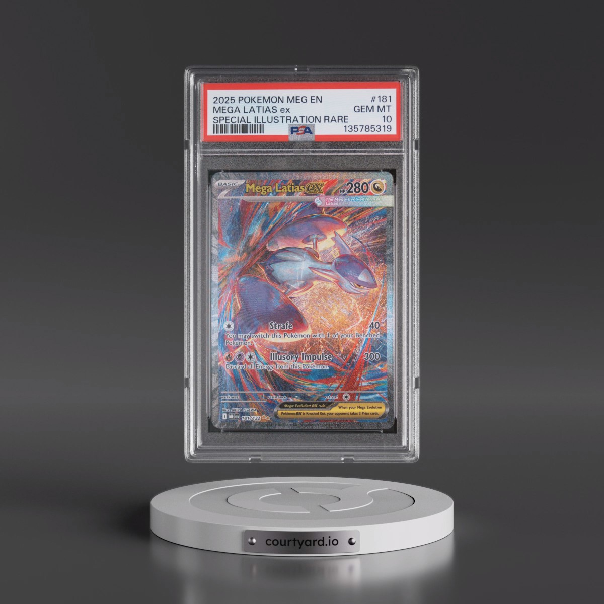 2025 Pokémon Meg EN-Mega Evolution #181 Mega Latias EX - Holo Special Illustration Rare (PSA 10 GEM MINT)
