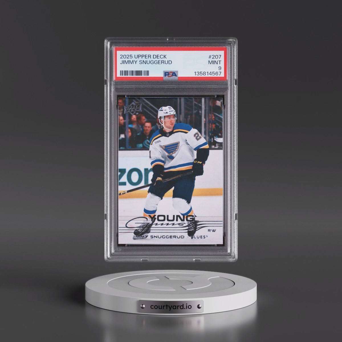 2025 Upper Deck #207 Jimmy Snuggerud (PSA 9 MINT)