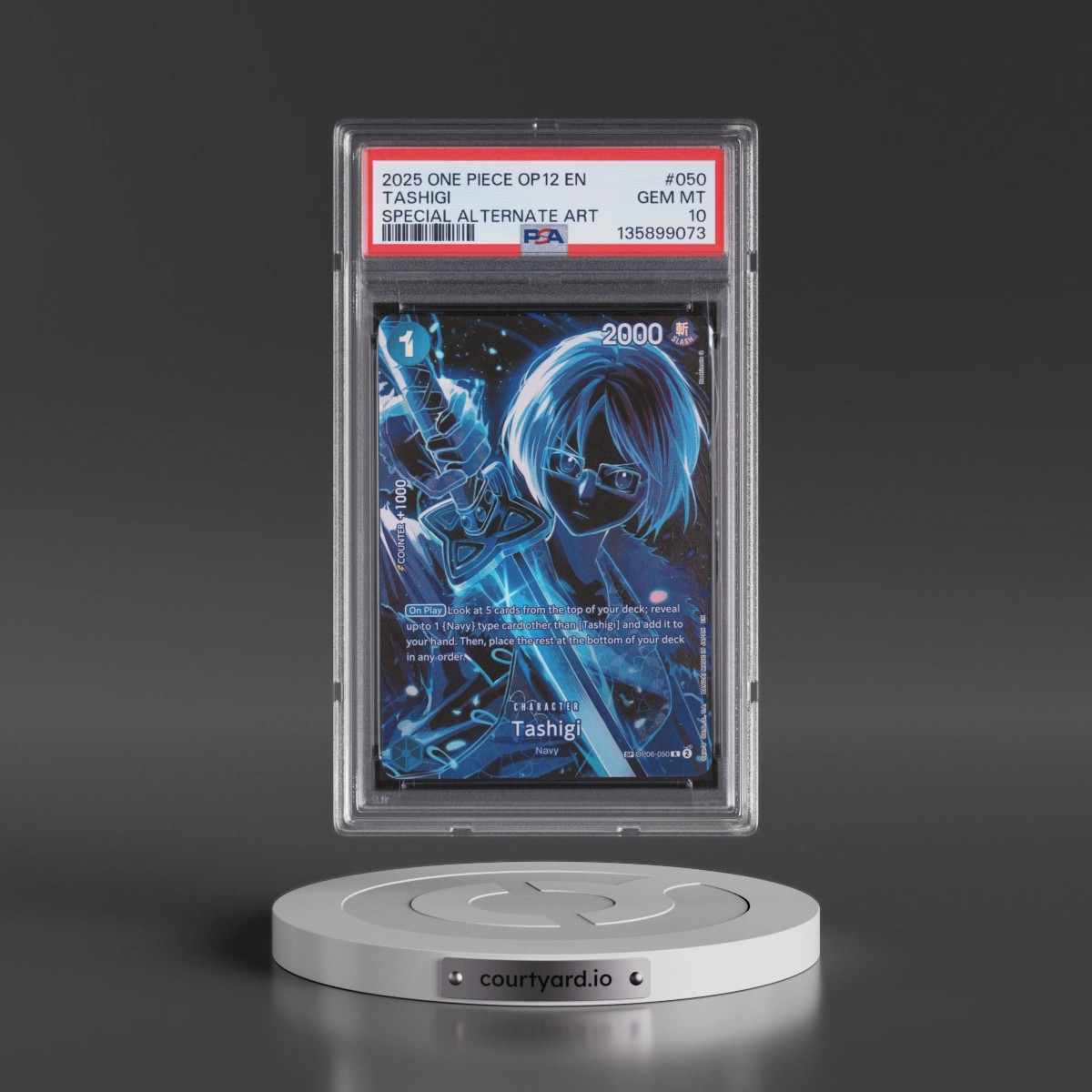 2025 One Piece OP12-Legacy of the Master #050 Tashigi - Special Alternate Art (PSA 10 GEM MINT)