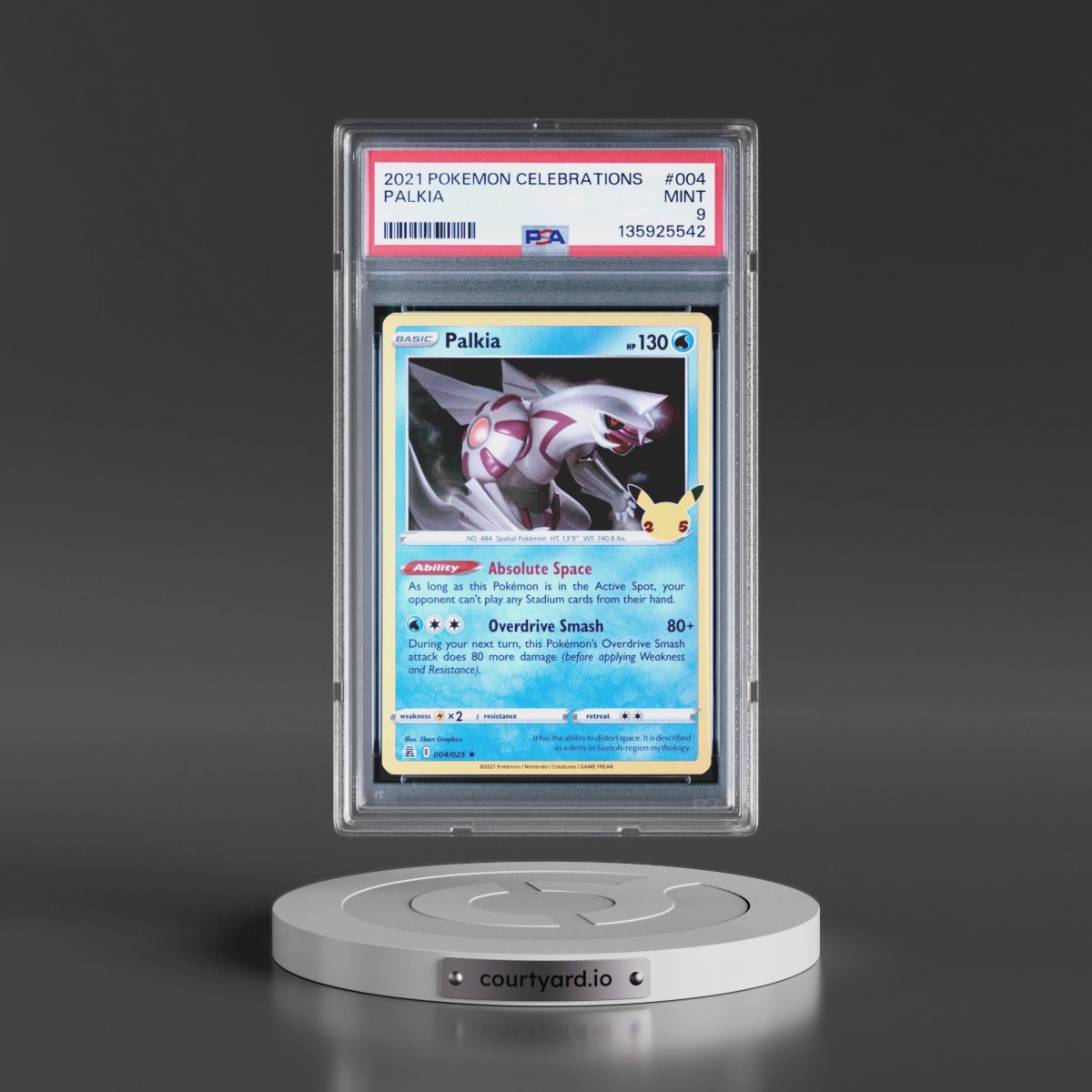 2021 Pokémon Celebrations #004 Palkia (PSA 9 MINT)
