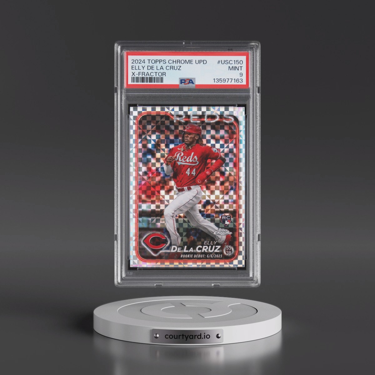 2024 Topps Chrome Update #USC150 Elly de La Cruz - X-Fractor (PSA 9 MINT)