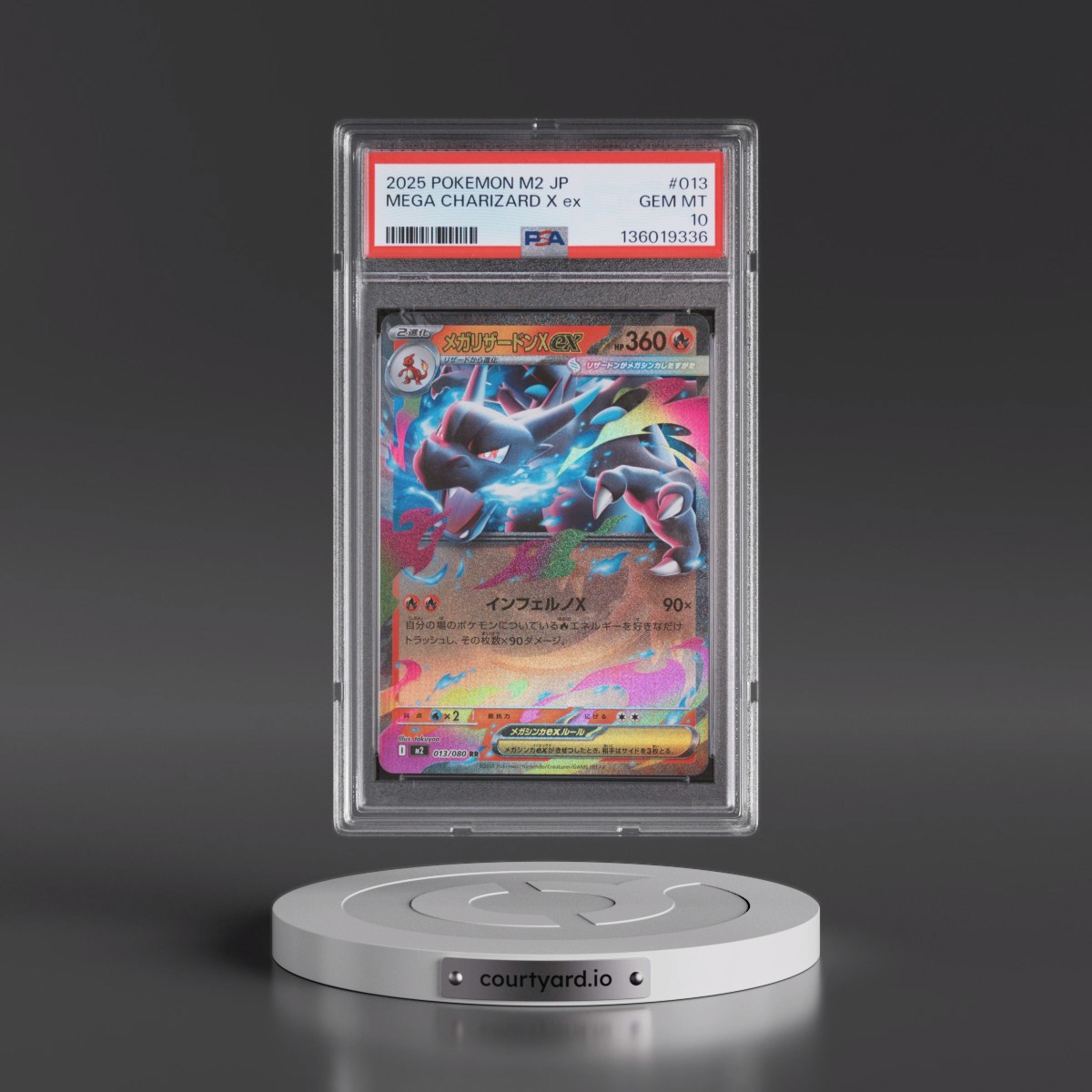 2025 Pokémon M2-Inferno X #013 Mega Charizard X EX - Holo (PSA 10 GEM MINT)