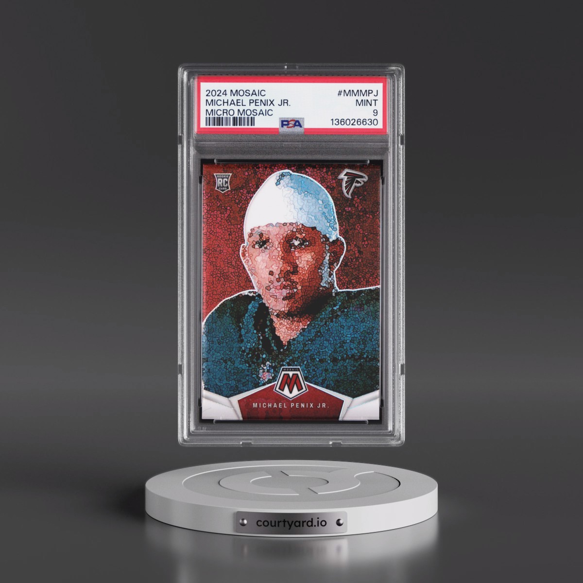 2024 Panini Mosaic Micro Mosaic #MMMPJ Michael Penix Jr. (PSA 9 MINT)