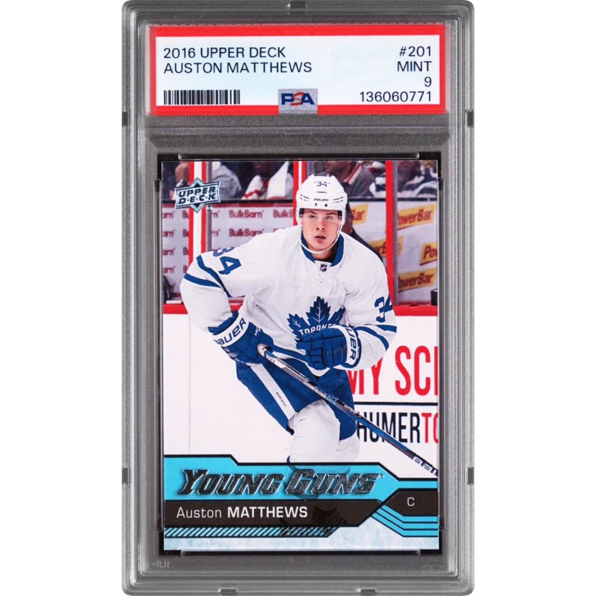 2016 Upper Deck #201 Auston Matthews (PSA 9 MINT)