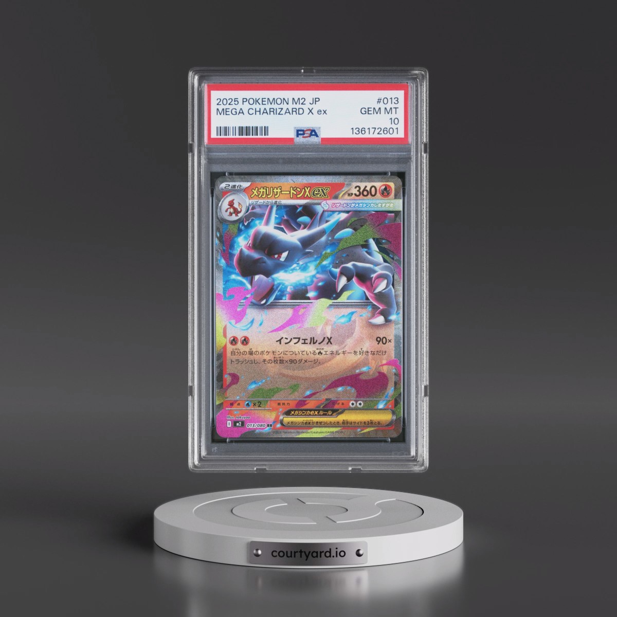 2025 Pokémon M2-Inferno X #013 Mega Charizard X EX - Holo (PSA 10 GEM MINT)