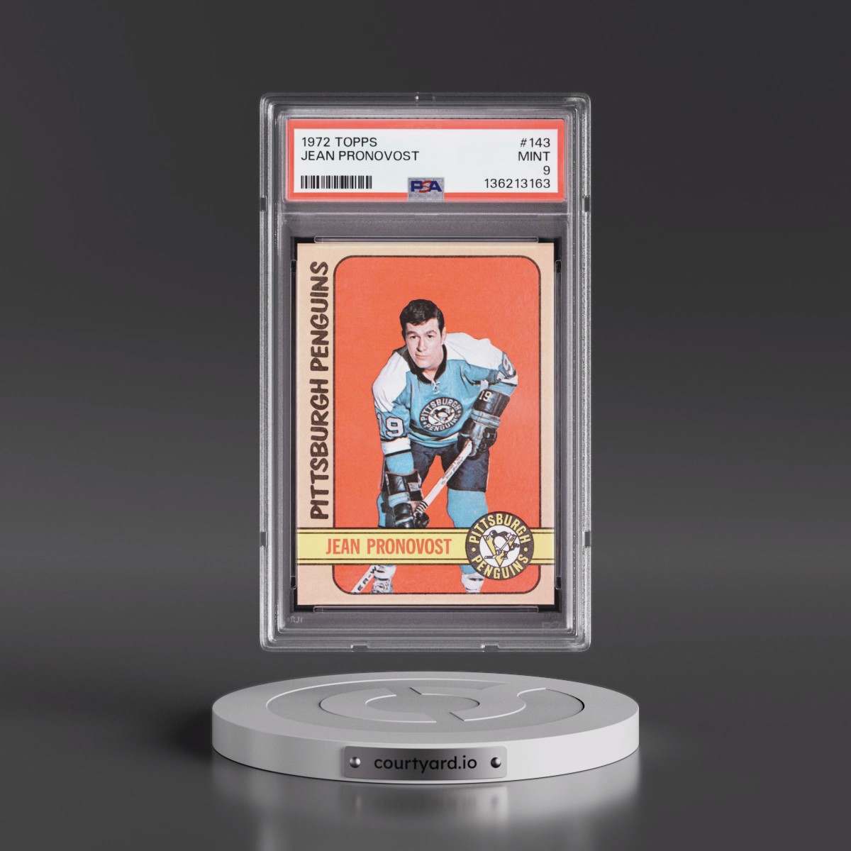 1972 Topps #143 Jean Pronovost (PSA 9 MINT)