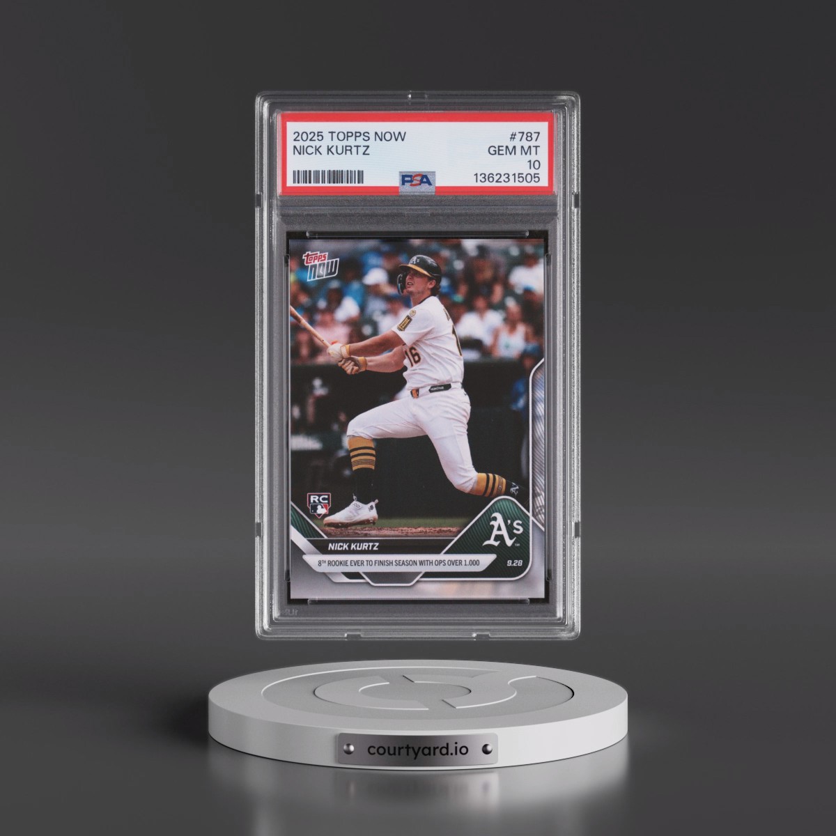 2025 Topps Now #787 Nick Kurtz (PSA 10 GEM MINT)