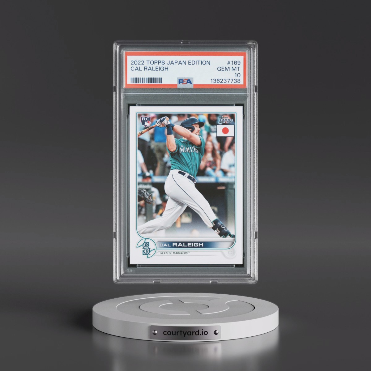 2022 Topps Japan Edition #169 Cal Raleigh (PSA 10 GEM MINT)