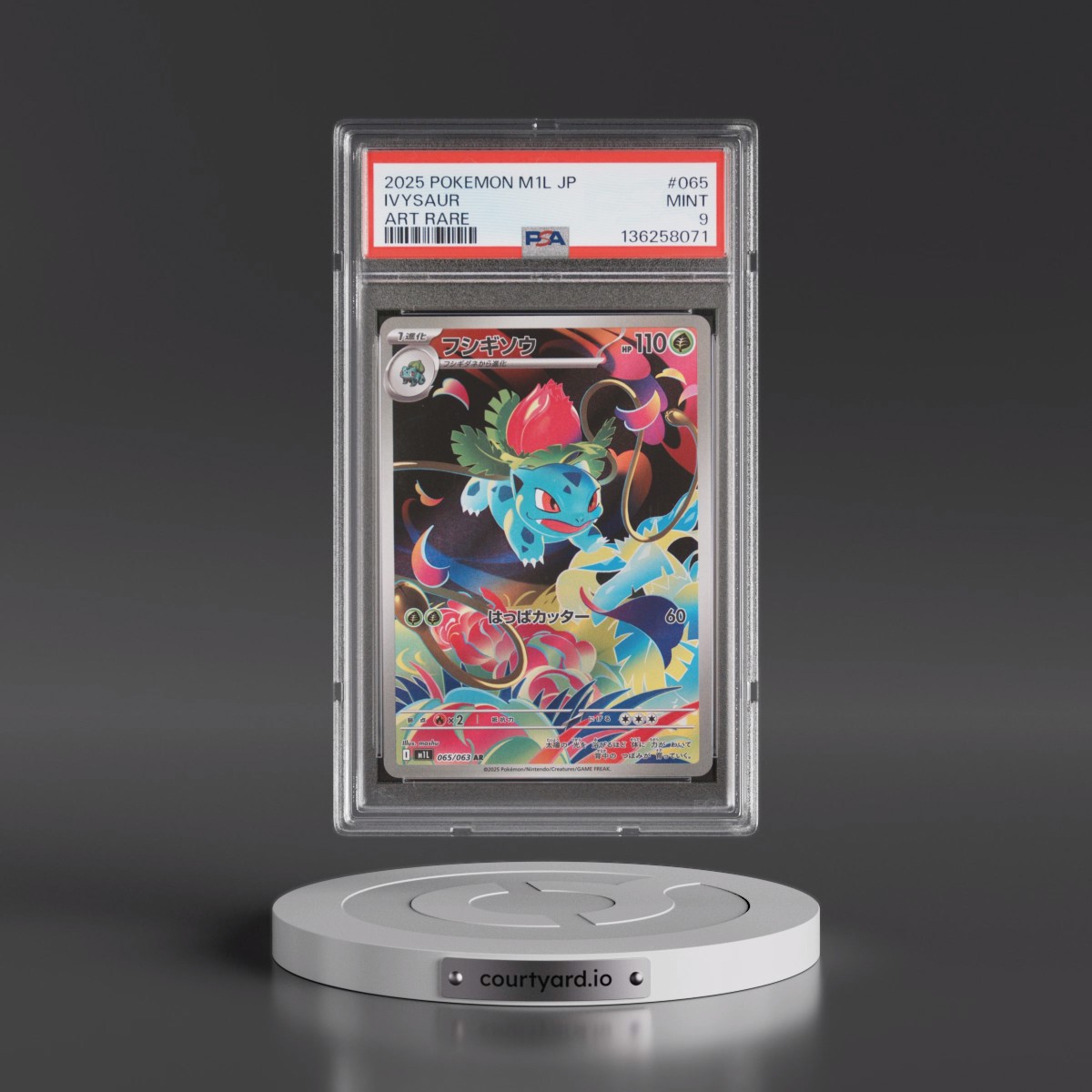 2025 Pokémon M1l-Mega Brave #065 Ivysaur - Art Rare (PSA 9 MINT)