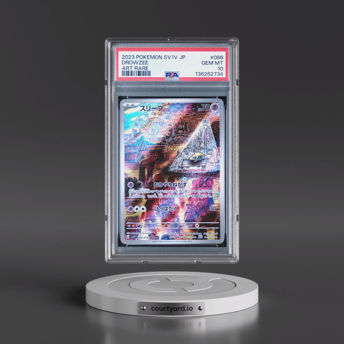 2023 Pokémon Sv1v-Violet EX #086 Drowzee - Art Rare (PSA 10 GEM MINT)