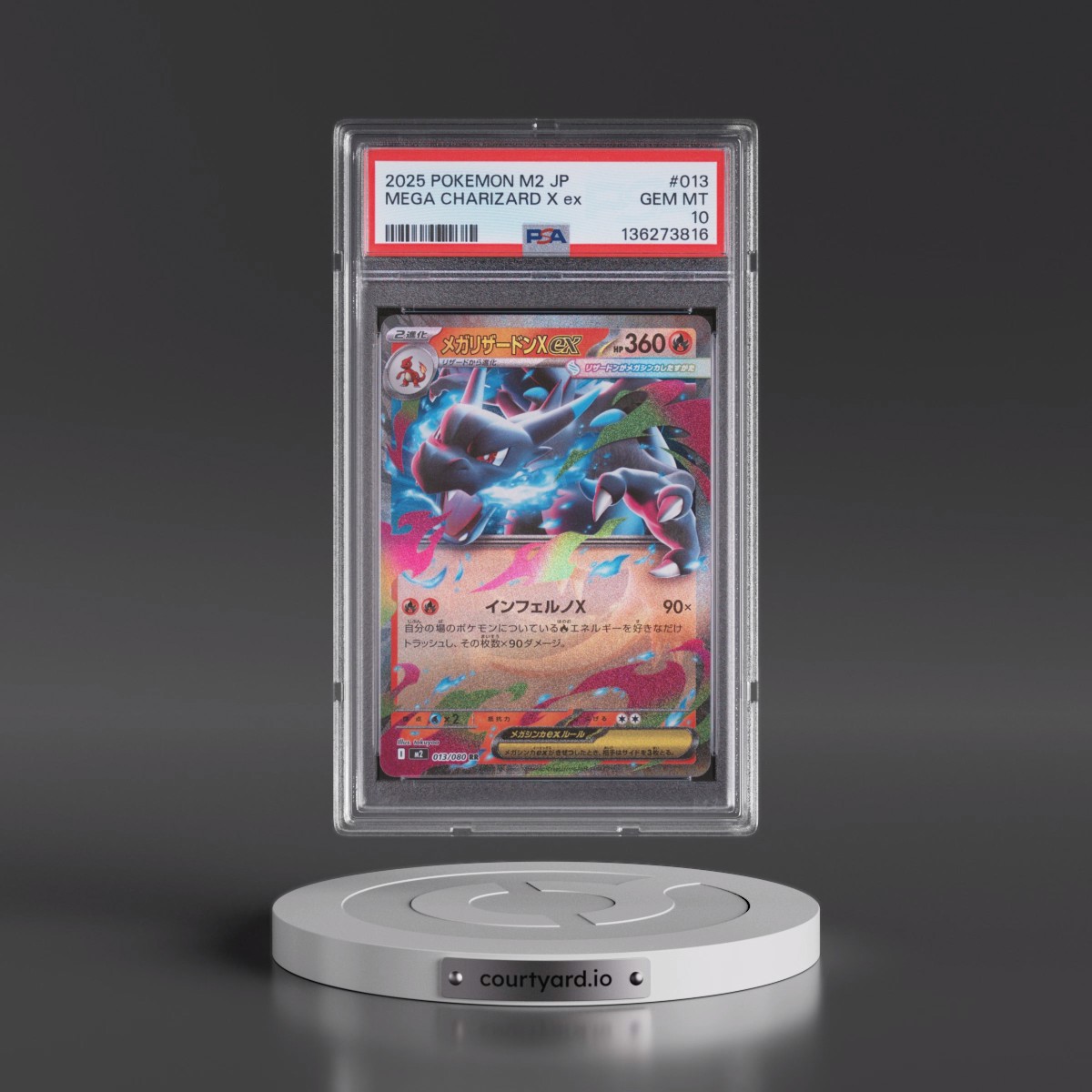 2025 Pokémon M2-Inferno X #013 Mega Charizard X EX - Holo (PSA 10 GEM MINT)