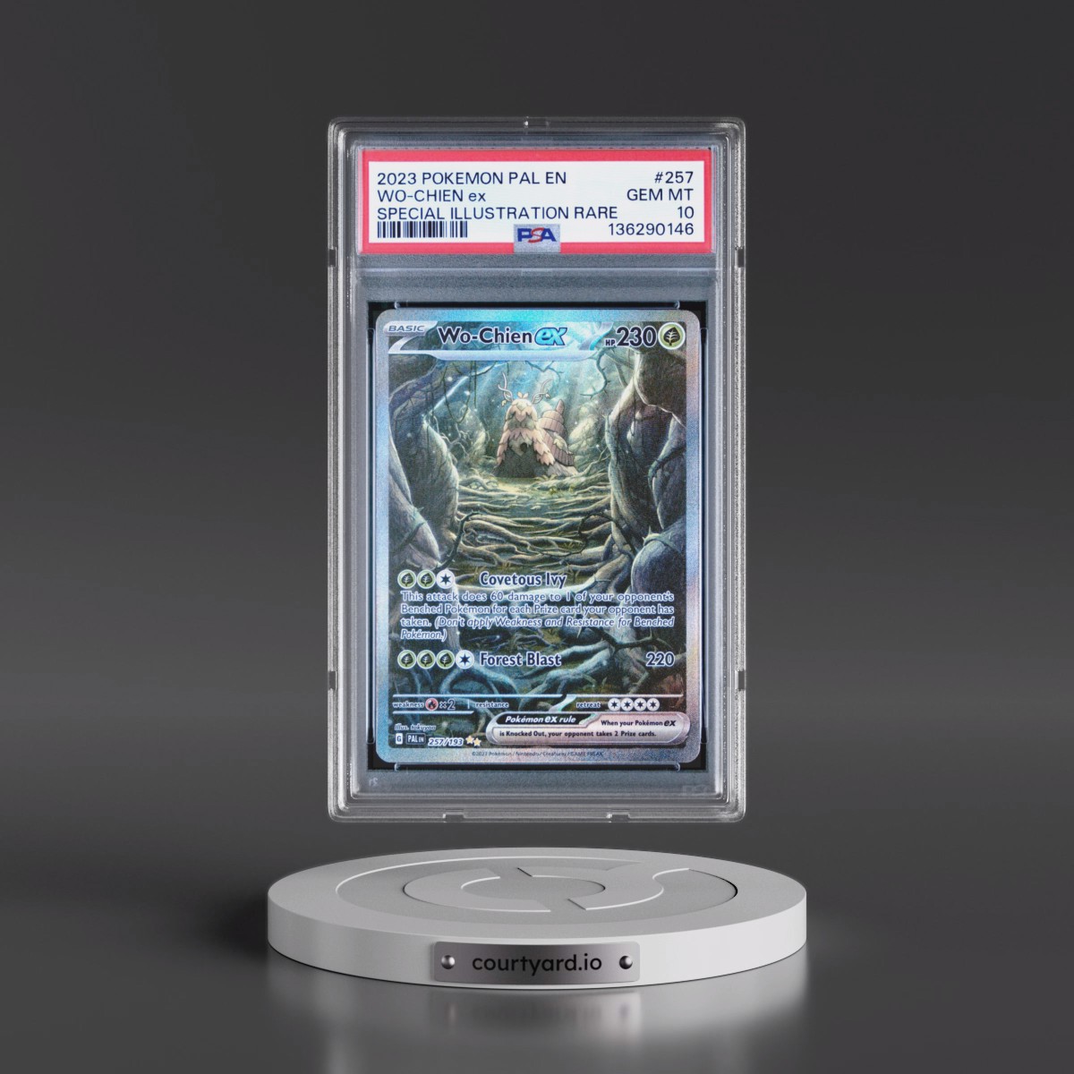 2023 Pokémon Pal EN-Paldea Evolved #257 WO-Chien EX - Holo Special Illustration Rare (PSA 10 GEM MINT)