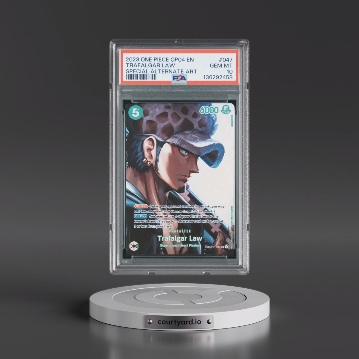 2023 One Piece Kingdoms of Intrigue #047 Trafalgar Law - Special Alternate Art (PSA 10 GEM MINT)