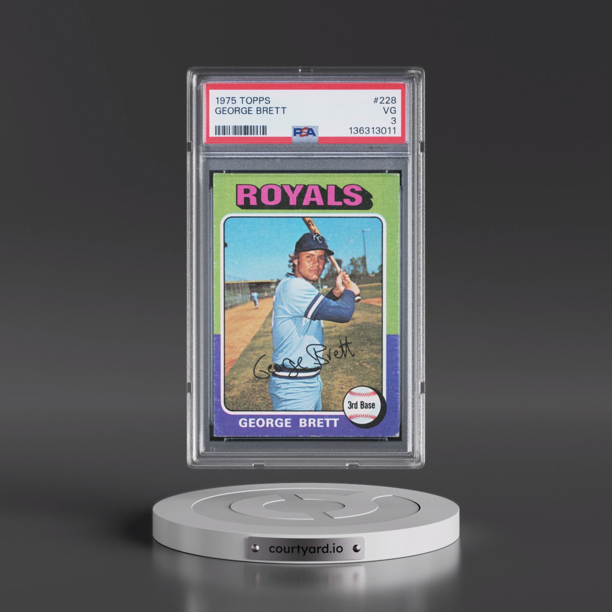 1975 Topps #228 George Brett (PSA 3 VG)