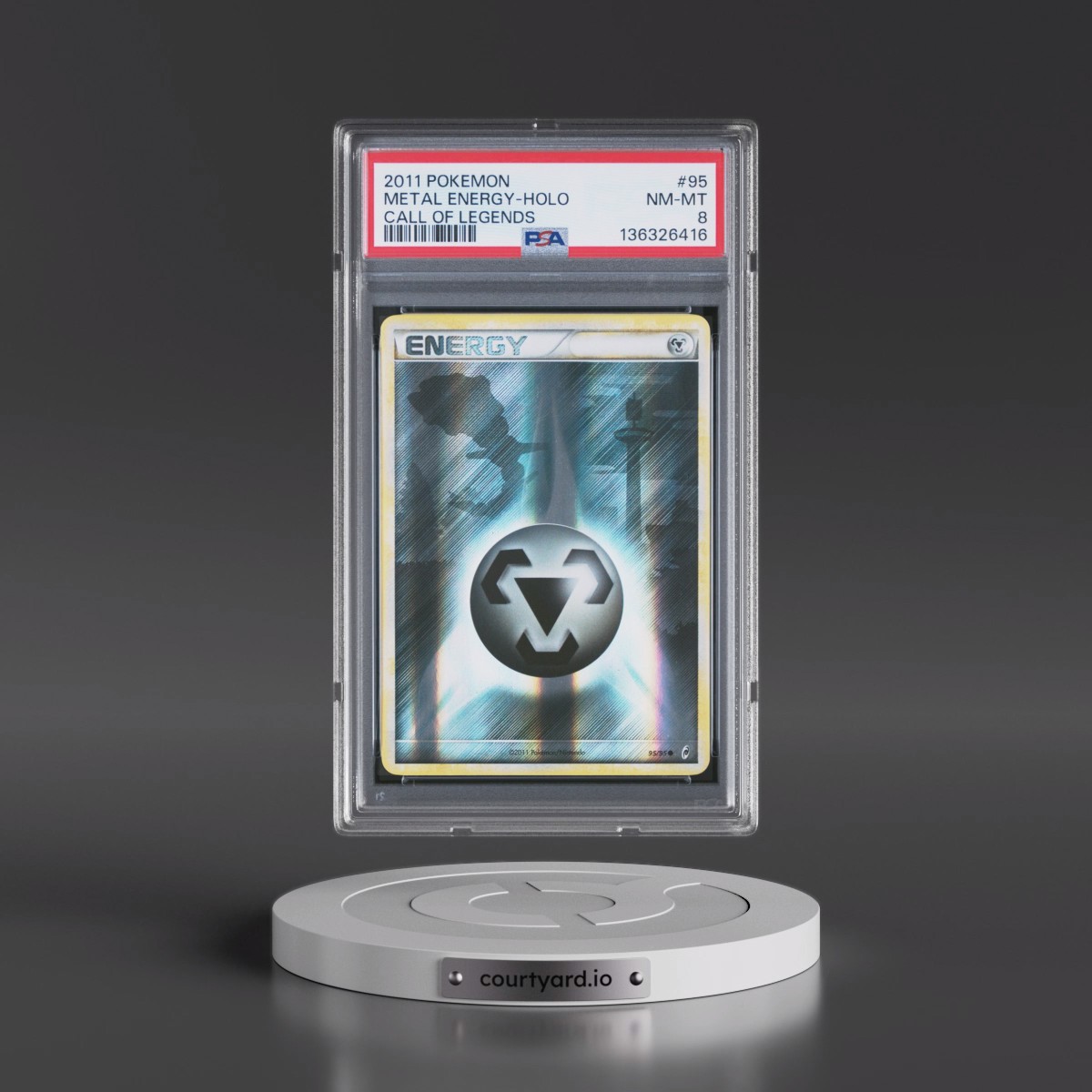 2011 Pokémon Call of Legends #95 Metal Energy - Holo (PSA 8 NM-MT)