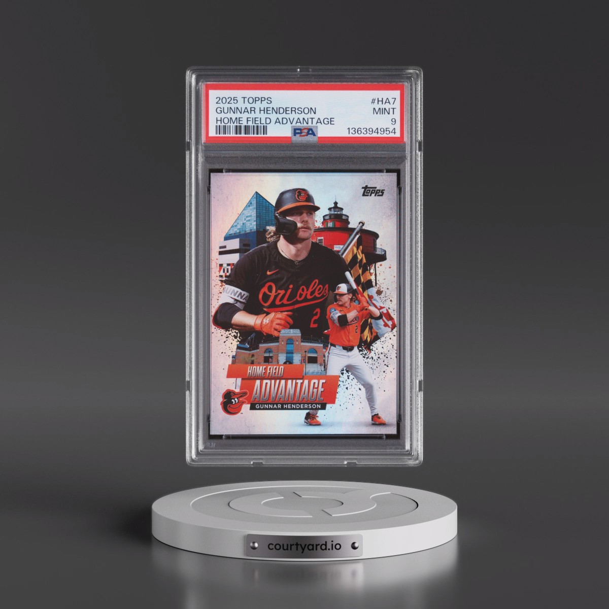2025 Topps Home Field Advantage #HA7 Gunnar Henderson (PSA 9 MINT)