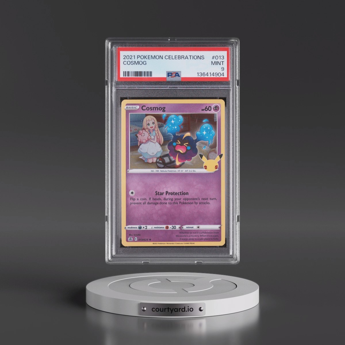 2021 Pokémon Celebrations #013 Cosmog (PSA 9 MINT)