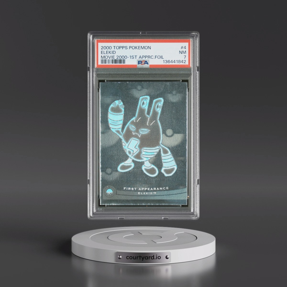 2000 Topps Pokémon the Movie 2000 First Appearance Foil #4 Elekid (PSA 7 NM)