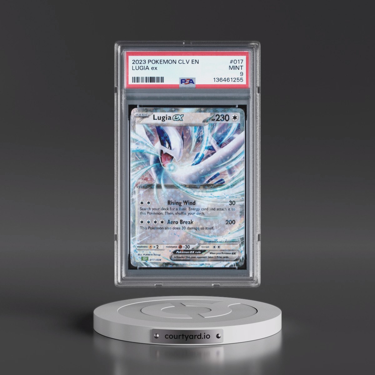 2023 Pokémon CLV-Trading Card Game Classic Venusaur & Lugia EX Deck #017 Lugia EX - Holo (PSA 9 MINT)