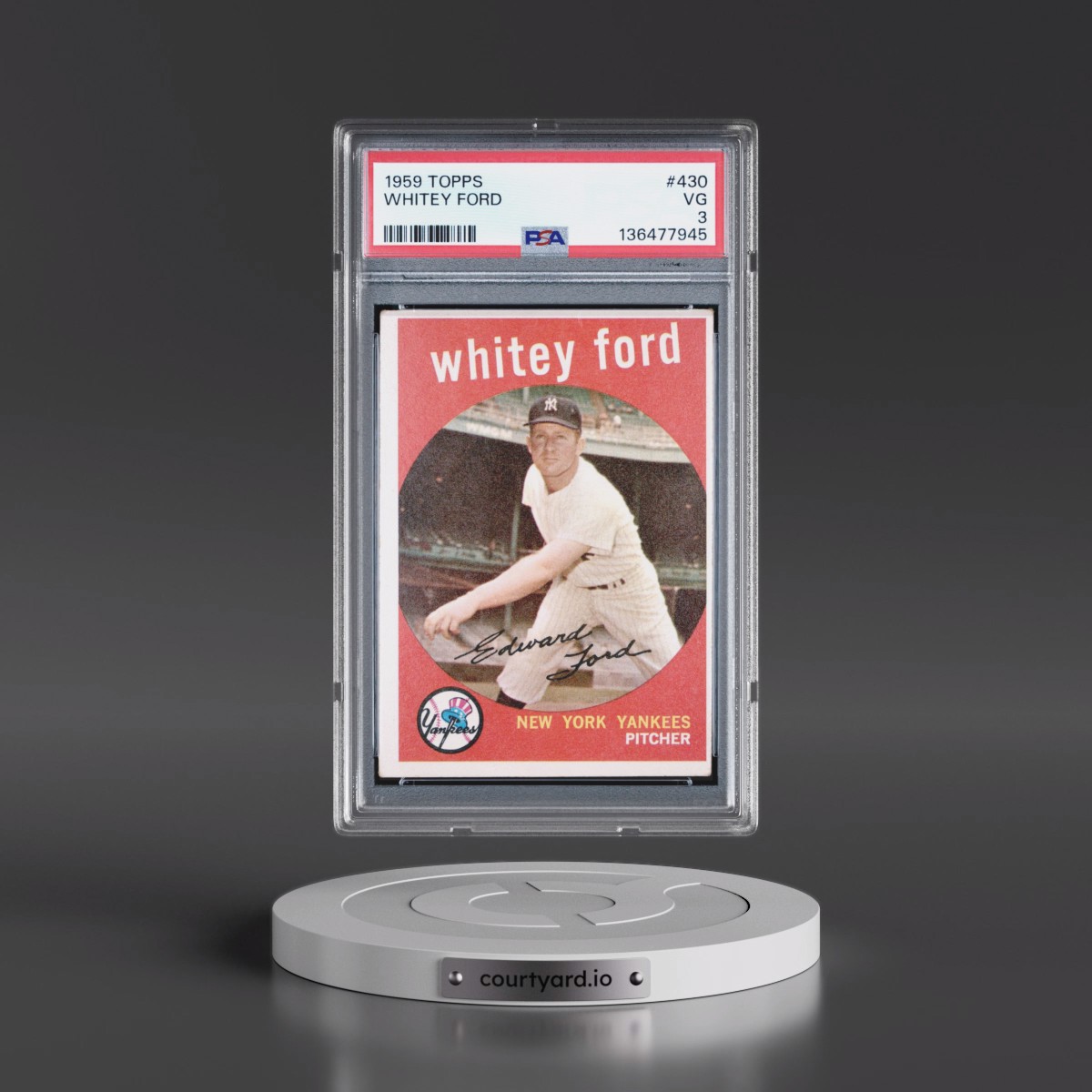 1959 Topps #430 Whitey Ford (PSA 3 VG)