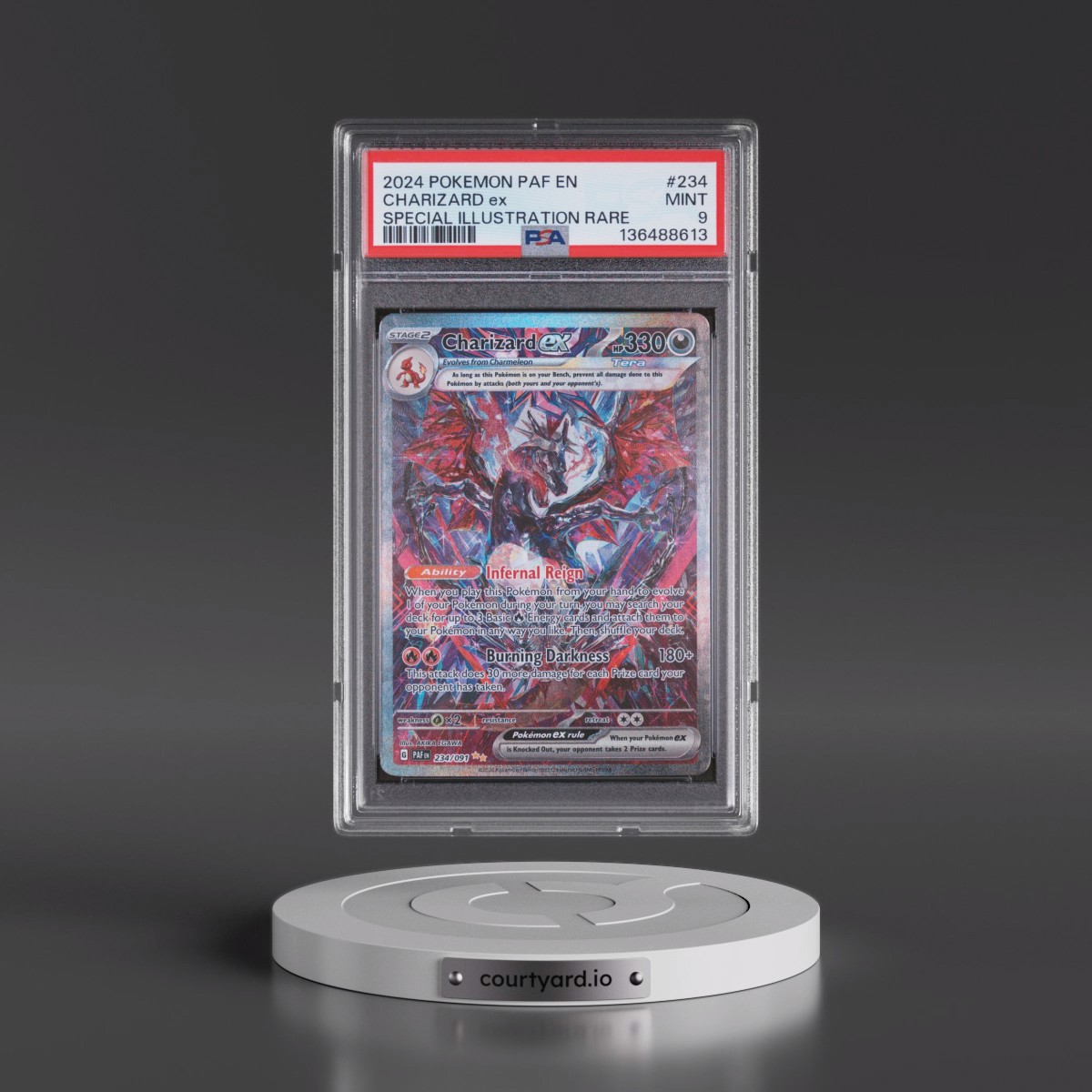 2024 Pokémon Paf EN-Paldean Fates #234 Charizard EX - Holo Special Illustration Rare (PSA 9 MINT)