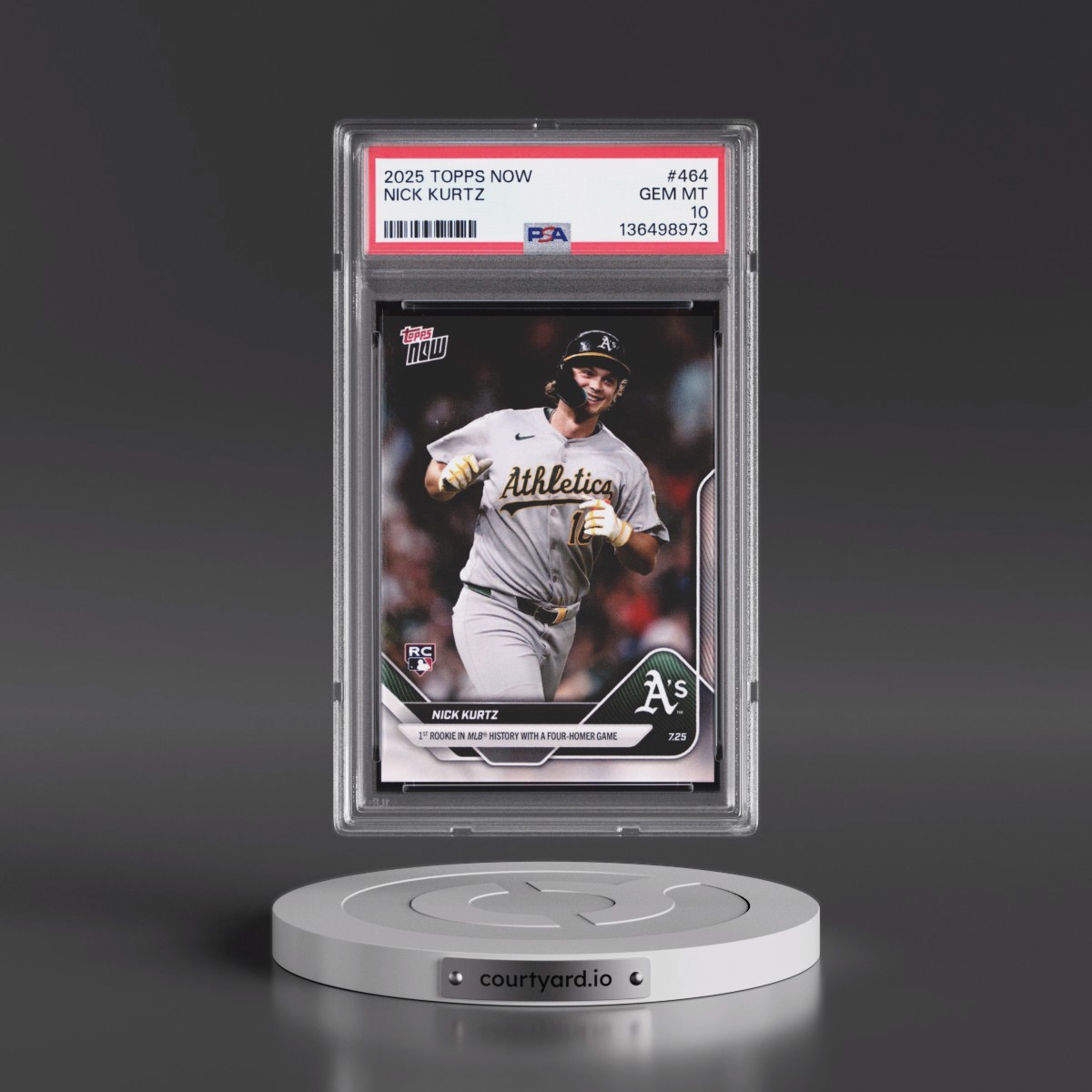 2025 Topps Now #464 Nick Kurtz (PSA 10 GEM MINT)