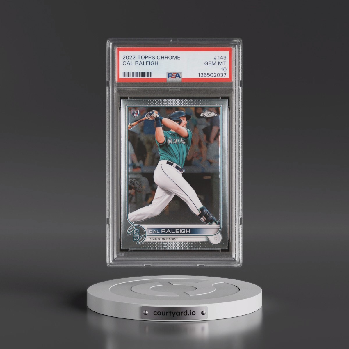 2022 Topps Chrome #149 Cal Raleigh (PSA 10 GEM MINT)
