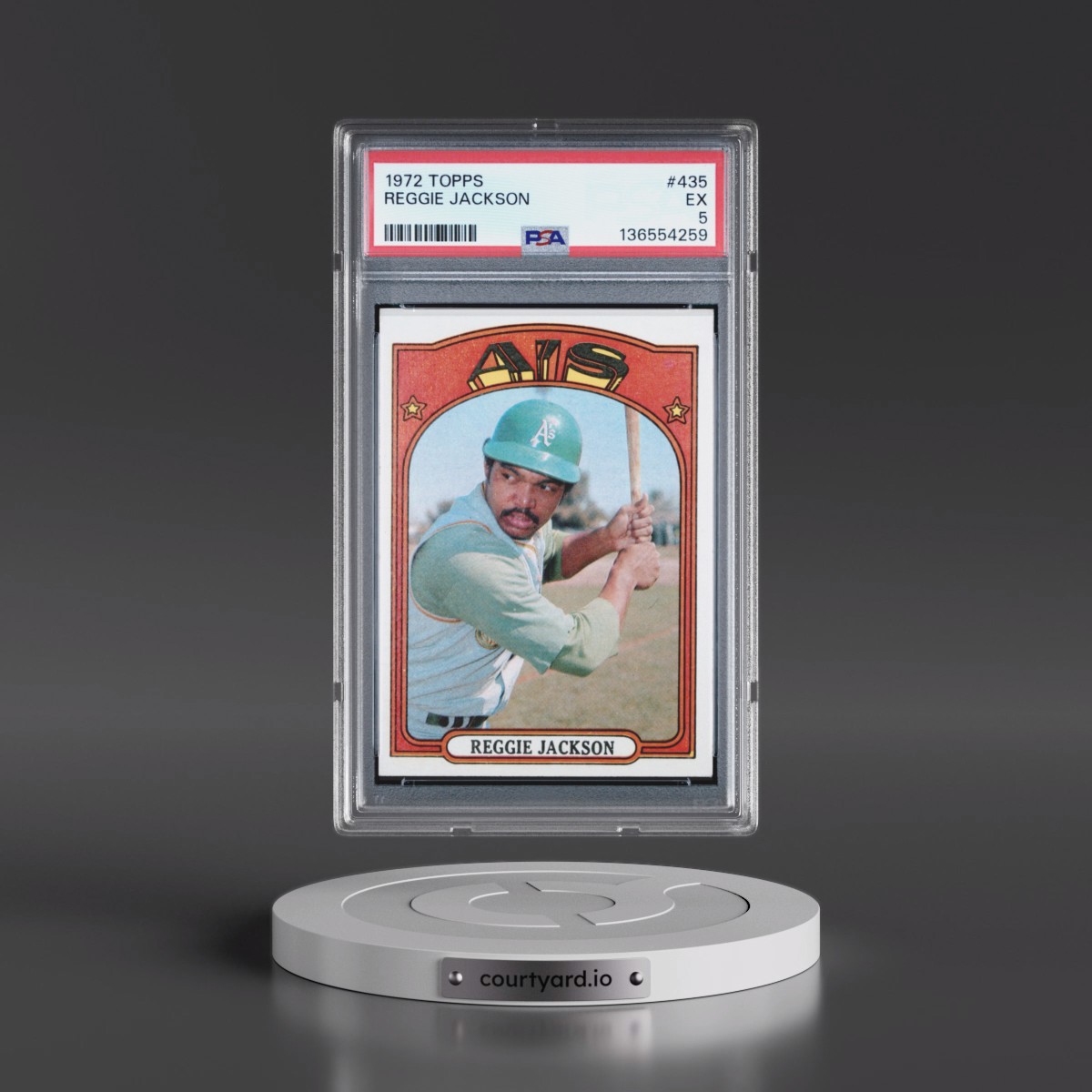 1972 Topps #435 Reggie Jackson (PSA 5 EX)